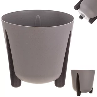Doniczka osłonka Nauze 30cm szara - Donice - miniaturka - grafika 1