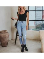 Koszulki i topy damskie - LA Angels Koszulka w kolorze czarnym - miniaturka - grafika 1