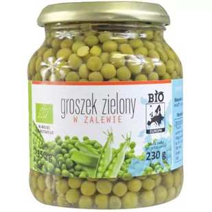 Bio Europa GROSZEK ZIELONY W ZALEWIE W SŁOIKU BIO 350 g (230 g) - Zdrowa żywność - miniaturka - grafika 1