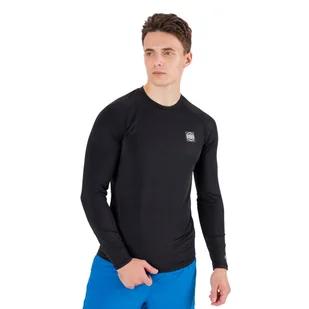 Rashguard longsleeve męski Pitbull Performance Small Logo czarny 972202900001 S - Kimona, stroje i obuwie - miniaturka - grafika 1