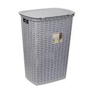 Kosze na bieliznę - Kosz do bielizny Felix 54 l szary - miniaturka - grafika 1