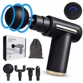 Masażery - PISTOLET DO MASAŻU PLECÓW CIAŁA STÓP GUN Z KOŃCÓWKAMI GŁĘBOKI MASAŻ MIĘŚNI - miniaturka - grafika 1