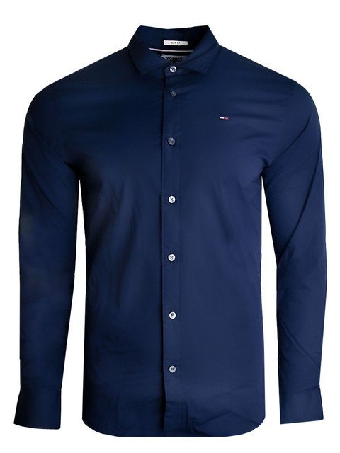 Tommy Hilfiger, Koszula męska, granatowa, rozmiar M