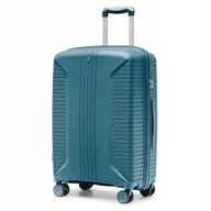 Walizki - PUCCINI Walizka Średnia Podróżna Na Kółkach PP Twarda Morska PP027B-5E - miniaturka - grafika 1