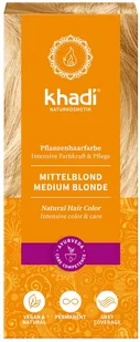 Khadi NI Khadi Henna Średni Blond 100g KH022 - Farby do włosów i szampony koloryzujące - miniaturka - grafika 3