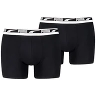 Majtki męskie - Męskie bokserki Puma Everyday Multi Logo Boxers 2P Rozmiar: L / Kolor: czarny - miniaturka - grafika 1