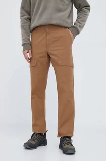 Spodnie sportowe męskie - Columbia spodnie Wallowa Cargo męskie kolor brązowy - grafika 1