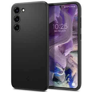 Spigen Etui Thin Fit do Samsung Galaxy S23 Czarny - Etui i futerały do telefonów - miniaturka - grafika 1