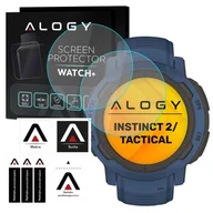 Akcesoria do smartwatchy - 2x Szkło hartowane Alogy na ekran 9H do Garmin Instinct 2 / Tactical - miniaturka - grafika 1