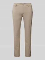 Spodnie męskie - Spodnie materiałowe o kroju slim fit z efektem melanżu model ‘MARK’ - miniaturka - grafika 1