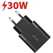 Ładowarki do telefonów - Ładowarka sieciowa TECH-PROTECT C30W PD 30W/QC 3.0 Czarny - miniaturka - grafika 1