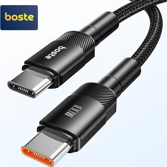 Boste Beauty Armor Series Kabel, przewód USB-C do USB-C 100W, Uniwersalny, 2m