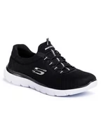 Buty sportowe damskie - Skechers Summits 12980-BKW czarny - miniaturka - grafika 1