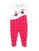 Śpiochy dla niemowląt - Chicco Kombinezon z elastycznej bluzy z otworem na nogę (179), dziecko 0-24, Czerwony i biały, 56 - miniaturka - grafika 1