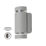Lampy ogrodowe - Lutec Focus 5604023112 kinkiet lampa ścienna zewnętrzna ogrodowa 2x7W GU10 srebrny - miniaturka - grafika 1