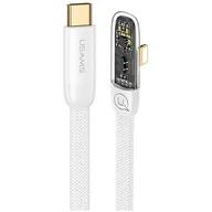 Kable - USAMS Kabel kątowy USB-C na Lightning PD 20W Fast Charging Iceflake Series 2m biały/white SJ586USB02 (US-SJ586) - miniaturka - grafika 1