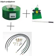 Akcesoria hydrauliczne - Zestaw: siłownik hydrauliczny, pompa hydrauliczna dwustopniowa, przewód wysokociśnieniowy, szybkozłącze 1/4 ’’ między siłownikiem a przewodem, manometr (w stanie złożonym:122 mm, skok tłoków: 46 mm, udźwig: 50 T) 62781557 - miniaturka - grafika 1