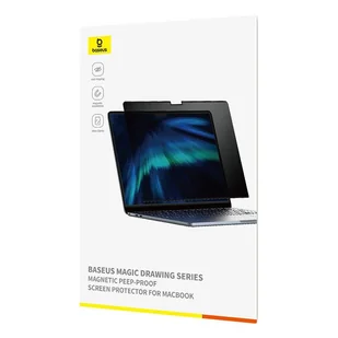Szkło hartowane Baseus Magic Drawing dla MacBook Pro 16" (2021/2023) + zestaw czyszczący (przeźroczysty) - Akcesoria do tabletów i e-booków - miniaturka - grafika 1