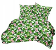 Pościel - pościel bawełna deLUX 140x200 + 1 poszewka B 311 monster z różową różą - miniaturka - grafika 1