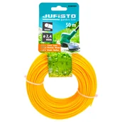 Akcesoria do kos i kosiarek - Żyłka Tnąca Do Kos I Podkaszarek 2,4 Mm 50 Mb Jufisto Ju-Zok-0245 Okrągła - miniaturka - grafika 1