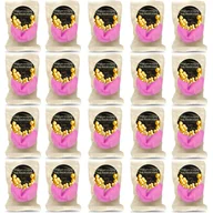 Desery dla dzieci - D&D Fun Cookies / Ciasteczko Z Wróżbą Z Naklejką Okrągłą "Black Magiczne Urodziny" 20 Sztuk Pink - miniaturka - grafika 1