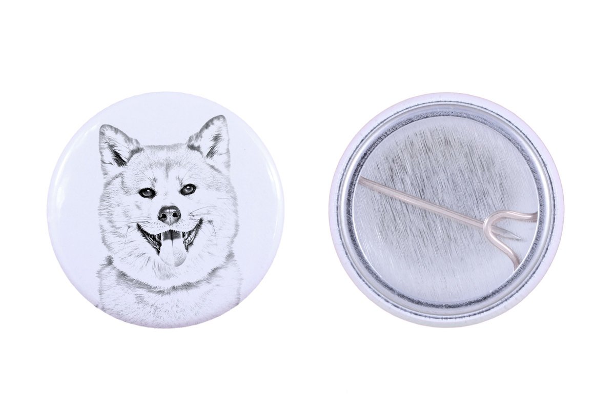 Akita, Akita Inu - przypinka z twoim psem, dodaj własne foto, marka Art-Dog