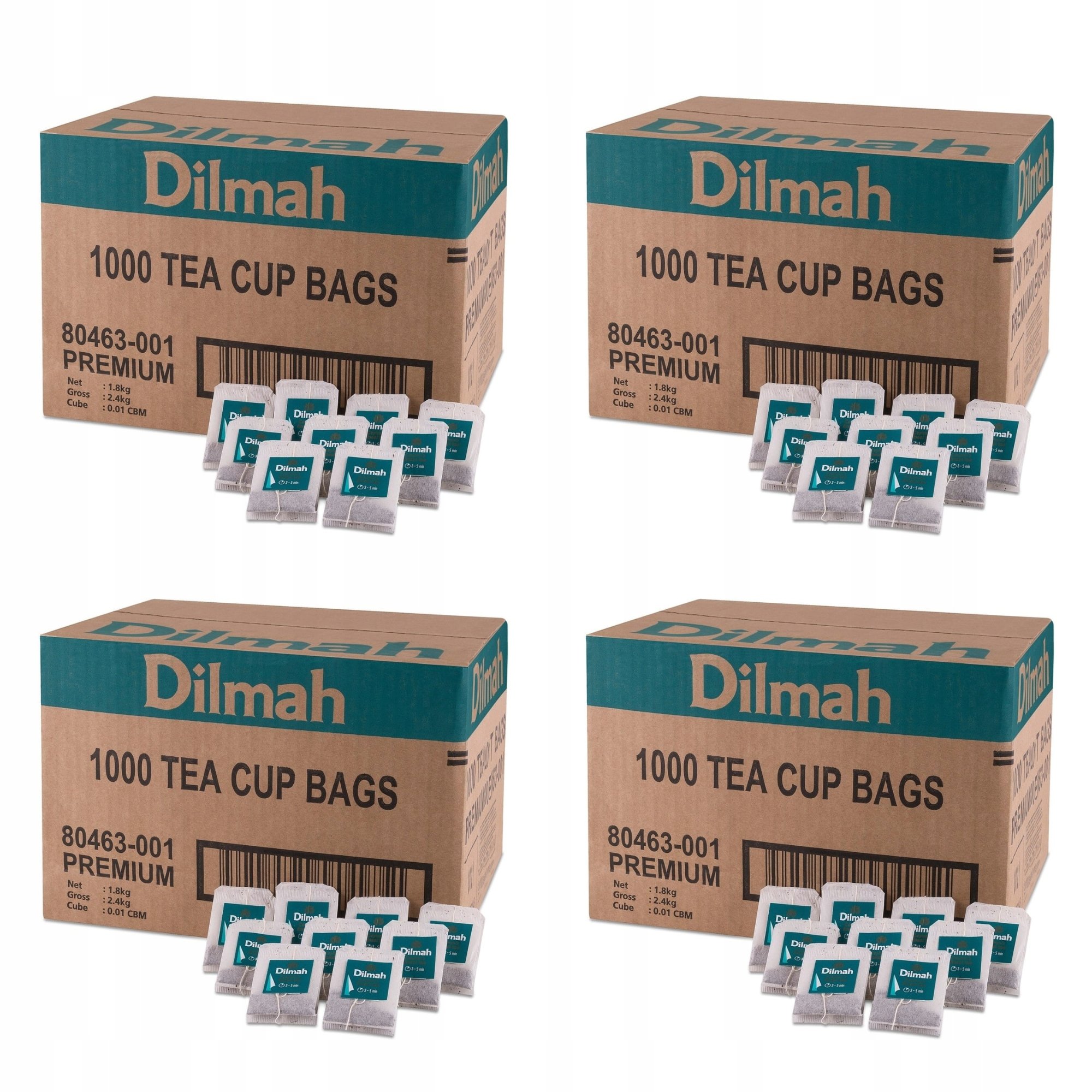 4x Herbata Czarna Dilmah Premium Tea 1000 Torebek Ekspresowych z Zawieszką