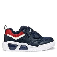 Buty dla chłopców - Sneakersy Geox J Illuminus J55GVA 014BU C0735 M Granatowy - miniaturka - grafika 1