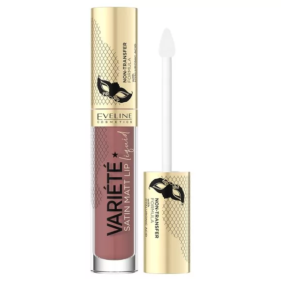 Eveline Cosmetics Cosmetics - VARIETE Satin Matt Lip Liquid - Pomadka w płynie - 4,5 ml - 02 Raspberry Cream