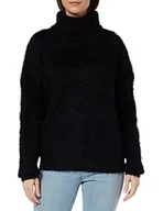 Swetry damskie - usha WHITE LABEL Damski sweter z dzianiny Lynnea, czarny, XS/S, czarny, XS-S - miniaturka - grafika 1