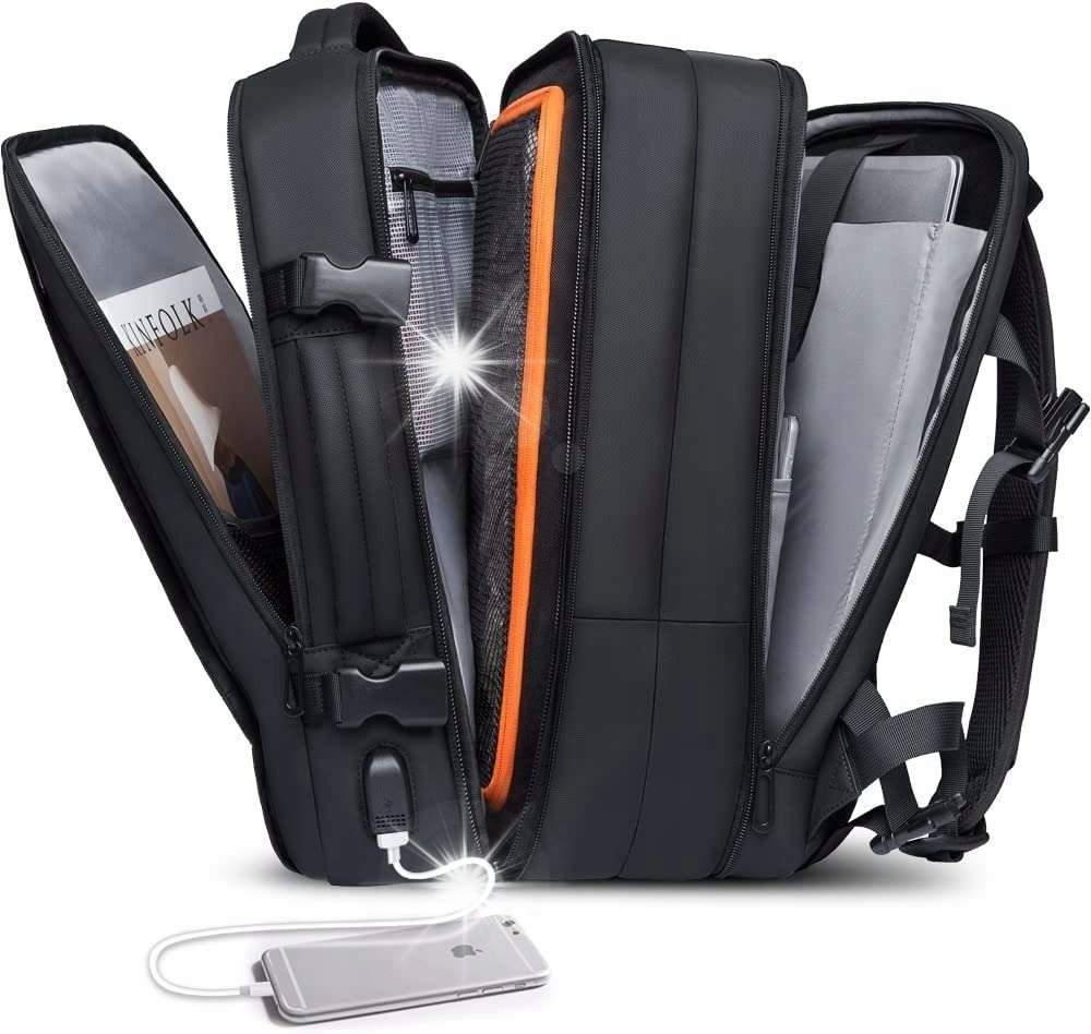 Plecak podróżny Bange BackPack biznesowy plecak rozszerzalny Torba pojemna