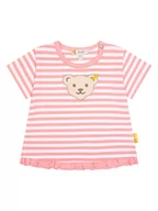 Kaftaniki dla niemowląt - Steiff Koszulka w kolorze jasnoróżowym - miniaturka - grafika 1