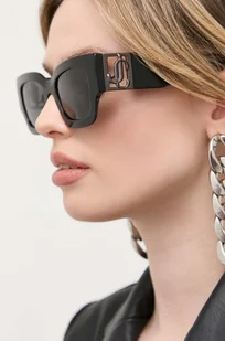 Jimmy Choo okulary przeciwsłoneczne Nena damskie kolor czarny - Okulary przeciwsłoneczne - miniaturka - grafika 1