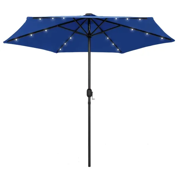 Parasol ogrodowy UV 270x236cm lazurowy niebieski