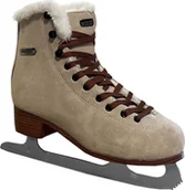 Łyżwy - Roces Łyżwy figurowe Roces Suede Eco-Fur beżowo-brązowe 450702 00001 38 - miniaturka - grafika 1