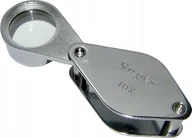 Mikroskopy i lupy - Carton Wysokiej klasy lupa składana x10 szklana, metalowa - miniaturka - grafika 1