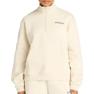 Bluza damska New Balance WT53513LIN - beżowa - Bluzy sportowe damskie - miniaturka - grafika 1