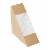 Pojemniki kuchenne - Pojemniki na kanapki papier 12,4x12,4x5,5cm 50 szt - miniaturka - grafika 1
