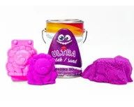 Zabawki kreatywne - Ultra Piasek 150g fioletowy + foremka Lew - EPEE - miniaturka - grafika 1