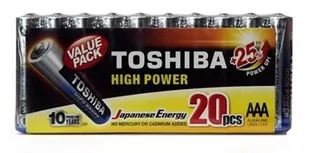 Toshiba Baterie HIGH POWER LR03GCP MP-20 MULTIPAK 20 szt. - Baterie i akcesoria - miniaturka - grafika 1