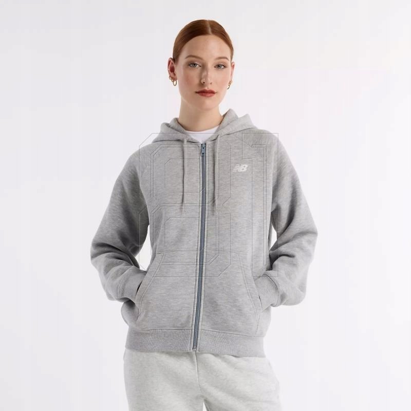 Bluza New Balance Sport Fleece Logo Full Zip W WJ43525AG L
