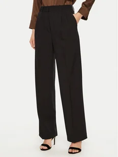 Guess Spodnie materiałowe W5RB41 WGX02 Czarny Regular Fit - Spodnie damskie - miniaturka - grafika 1