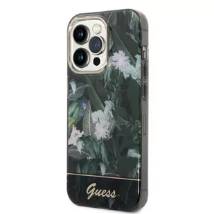 Guess GUHCP14LHGJGHA iPhone 14 Pro 6,1" zielony/green hardcase Jungle Collection - Etui i futerały do telefonów - miniaturka - grafika 3