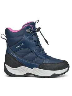 Geox Śniegowce J Sentiero Girl B Ab J36FVB 054FU C4268 M Granatowy - Buty dla dziewczynek - miniaturka - grafika 1
