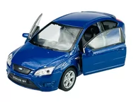 Samochody i pojazdy dla dzieci - Welly Ford Focus St Niebieski 1:34 Samochód Nowy Metalowy Model - miniaturka - grafika 1