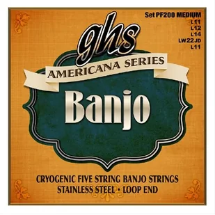 GHS Americana - struny do banjo, Medium - Struny gitarowe  - miniaturka - grafika 1
