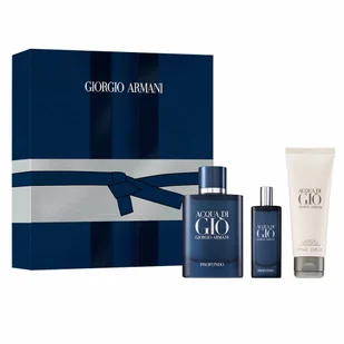 GIORGIO ARMANI Acqua di Gio Profondo EDP 75ml + EDP 15ml + SHOWER GEL 75ml - Zestawy perfum męskich - miniaturka - grafika 1