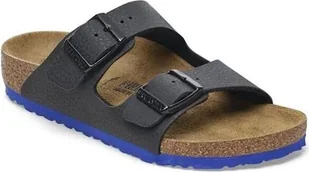 Birkenstock Klapki chłopięce Arizona 30135-30, 30135-31, 30135-32, 30135-33, 30135-34, 30135-37, 30135-39 BIR-1029491 Desert Soil Black/Ultra Blue 39 [Buty dziecięce] - Buty dla chłopców - miniaturka - grafika 1