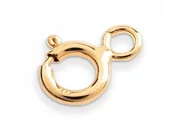 Wisiorki - ZŁOTE ZAPIĘCIE OKRĄGŁE FEDERING 333 8K - miniaturka - grafika 1