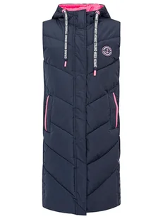 Zwillingsherz Kamizelka pikowana w kolorze granatowym - Kamizelki damskie - miniaturka - grafika 1